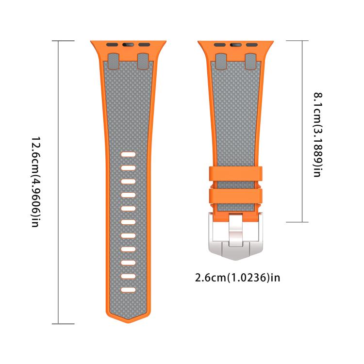 Kalebol Farmhouse Oak Silicone Strap, For Apple Watch 46mm / 49mm / 45mm / 44mm, For Apple Watch 42mm / 41mm / 40mm / 38mm