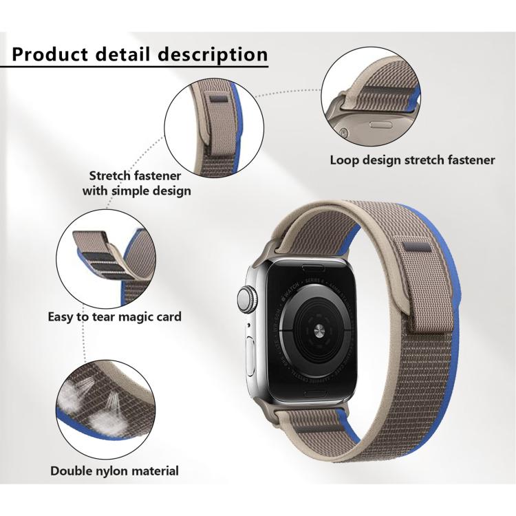 Kalebol Wild Track Loop Nylon Watch Band, For Apple Watch 46mm / 49mm / 45mm / 44mm