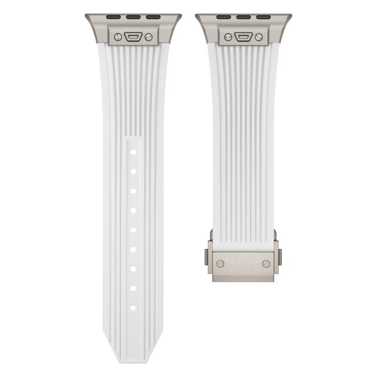 Kalebol High Elasticity L-shaped Nail Silicone Strap, For Apple Watch 46mm / 49mm / 45mm / 44mm, For Apple Watch 42mm / 41mm / 40mm / 38mm