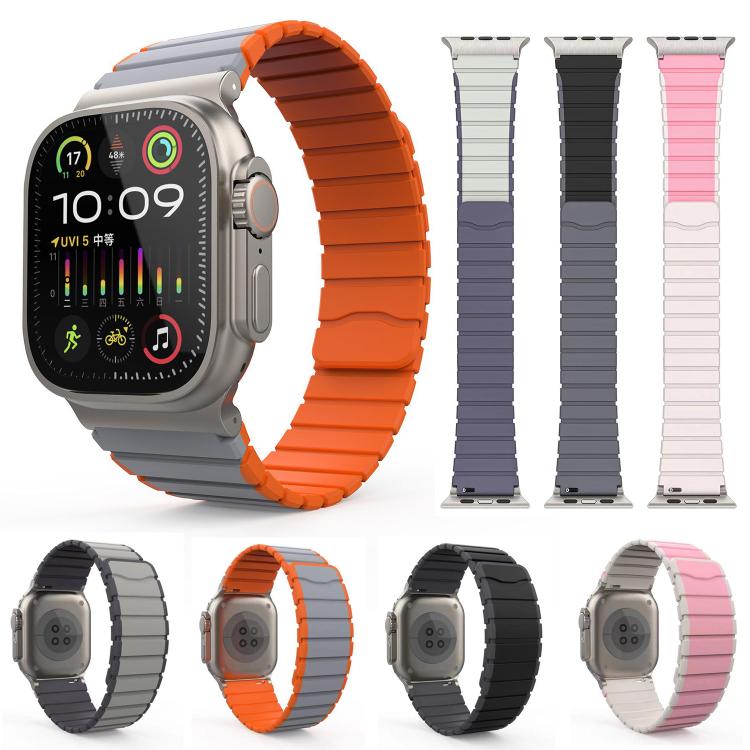 Kalebol Magnetic Silicone Strap, For Apple Watch 46mm / 49mm / 45mm / 44mm, For Apple Watch 42mm / 41mm / 40mm / 38mm