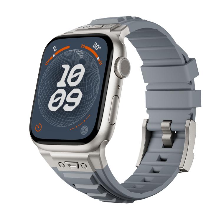 Kalebol High Stretch Silicone Armor Watch Band, For Apple Watch 46mm / 49mm / 45mm / 44mm
