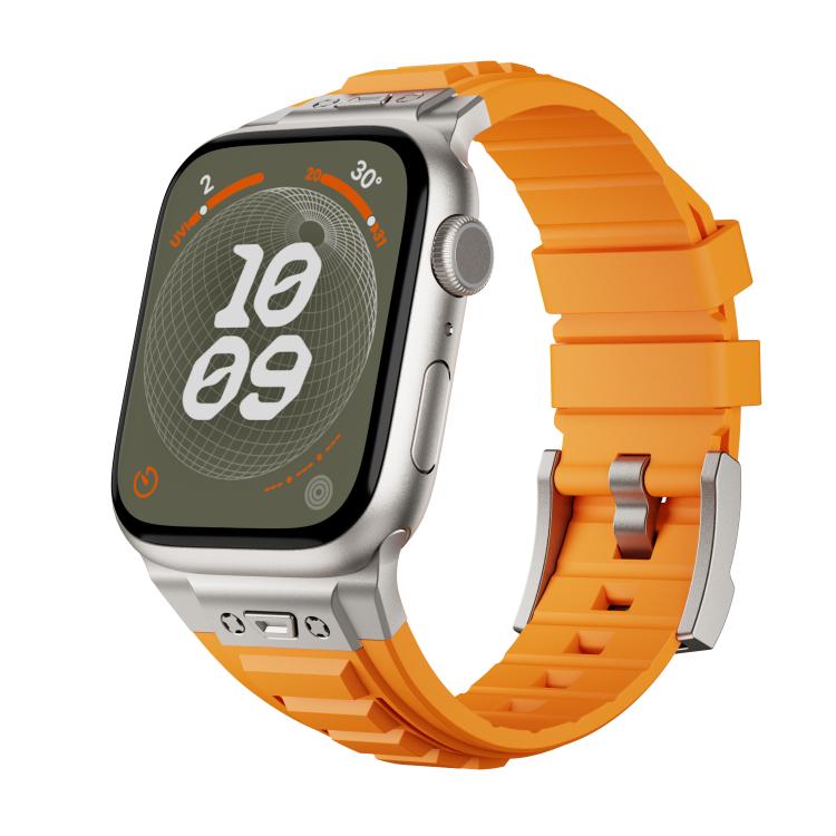 Kalebol High Stretch Silicone Armor Watch Band, For Apple Watch 46mm / 49mm / 45mm / 44mm