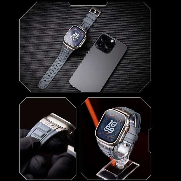 Kalebol High Stretch Silicone Armor Watch Band, For Apple Watch 46mm / 49mm / 45mm / 44mm