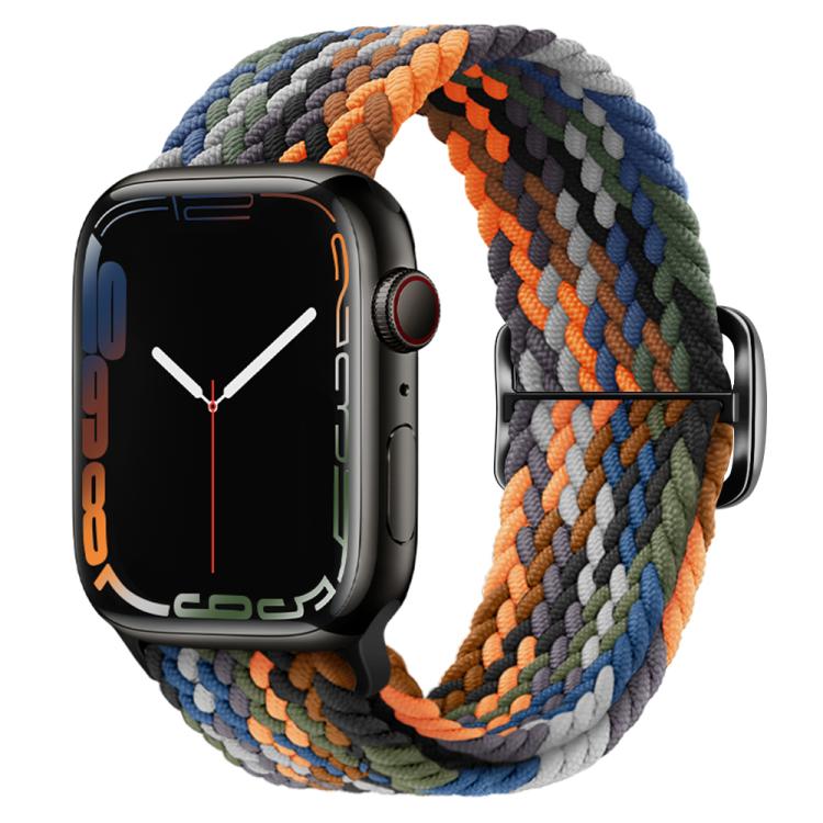 Kalebol Eight Buckle Nylon Braided Watch Band, For Apple Watch 46mm / 49mm / 45mm / 44mm