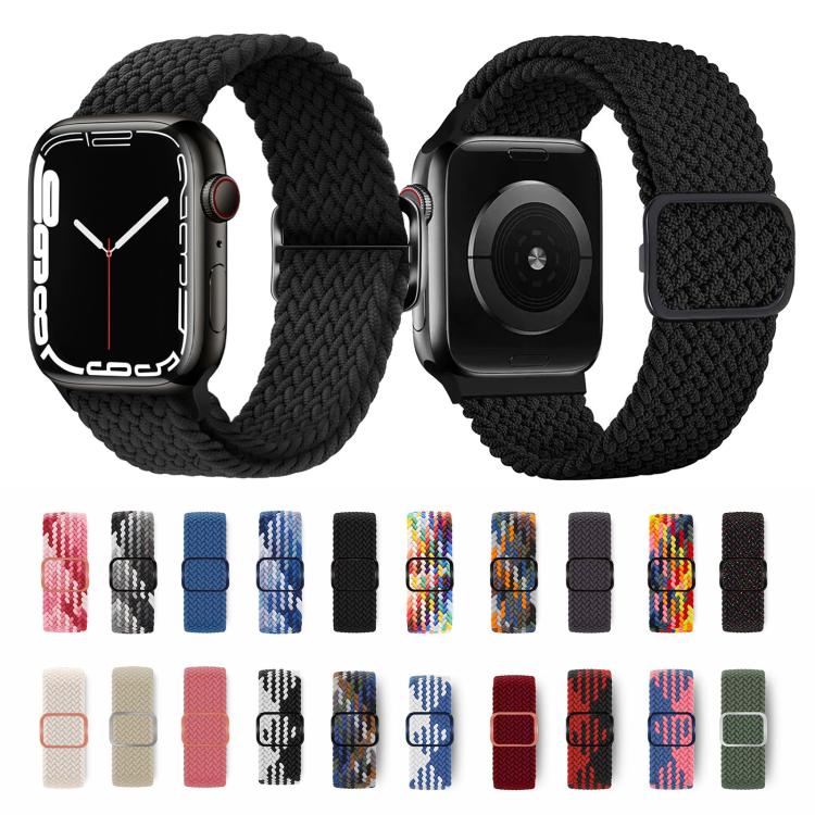 Kalebol Eight Buckle Nylon Braided Watch Band, For Apple Watch 46mm / 49mm / 45mm / 44mm