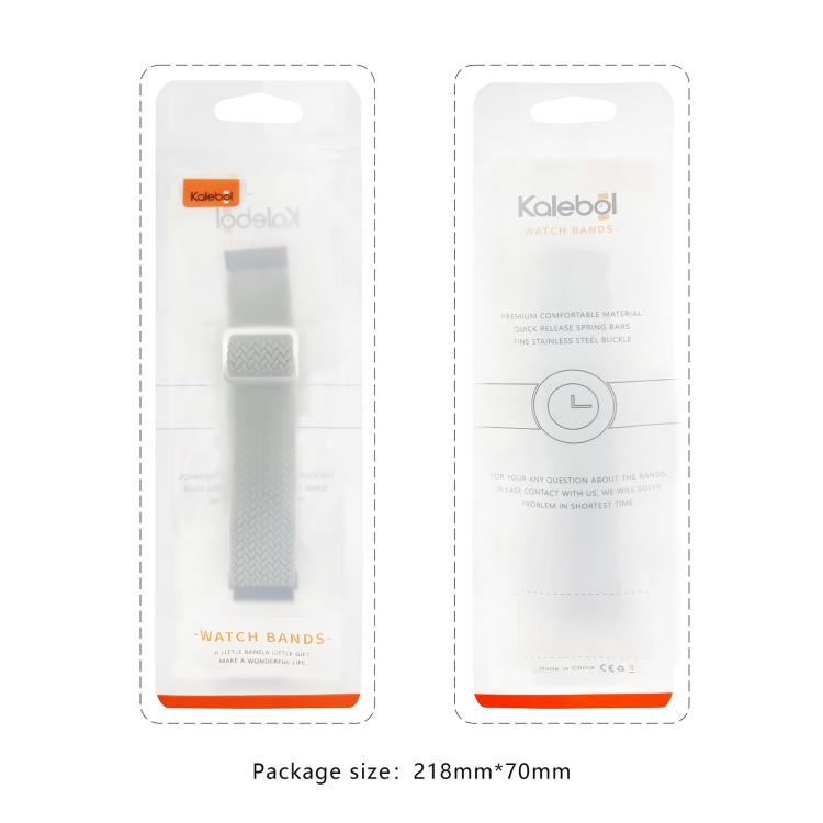 Kalebol Eight Buckle Nylon Braided Watch Band, For Apple Watch 42mm / 41mm / 40mm / 38mm