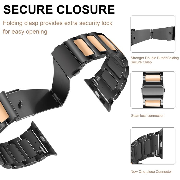 Kalebol Tooling Metal Zinc Alloy Watch Band, For Apple Watch 46mm / 49mm / 45mm / 44mm, For Apple Watch 42mm / 41mm / 40mm / 38mm