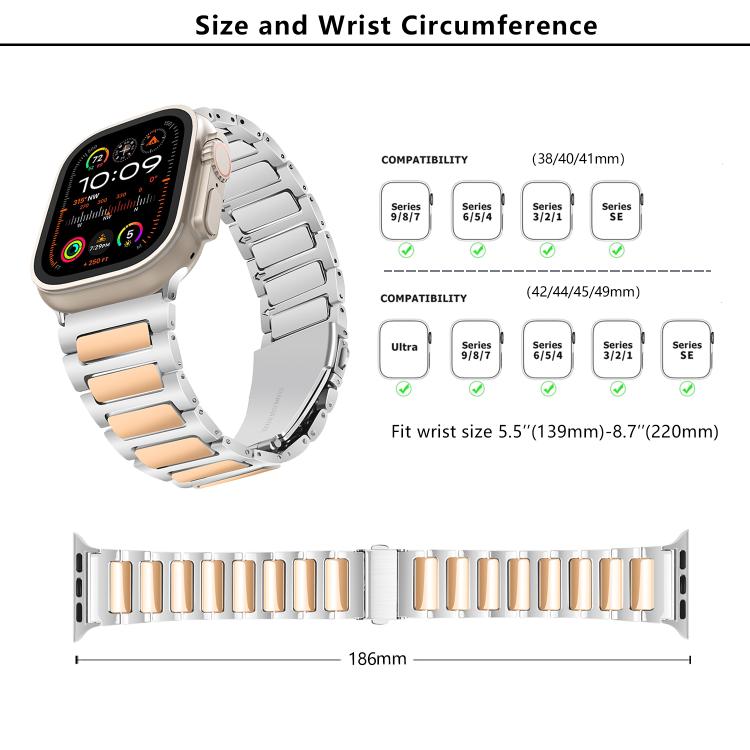 Kalebol Tooling Metal Zinc Alloy Watch Band, For Apple Watch 46mm / 49mm / 45mm / 44mm, For Apple Watch 42mm / 41mm / 40mm / 38mm