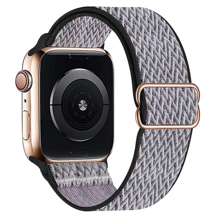 Kalebol Eight Buckle Wavy Braided Nylon Watch Band, For Apple Watch 46mm / 49mm / 45mm / 44mm