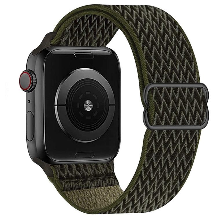 Kalebol Eight Buckle Wavy Braided Nylon Watch Band, For Apple Watch 46mm / 49mm / 45mm / 44mm