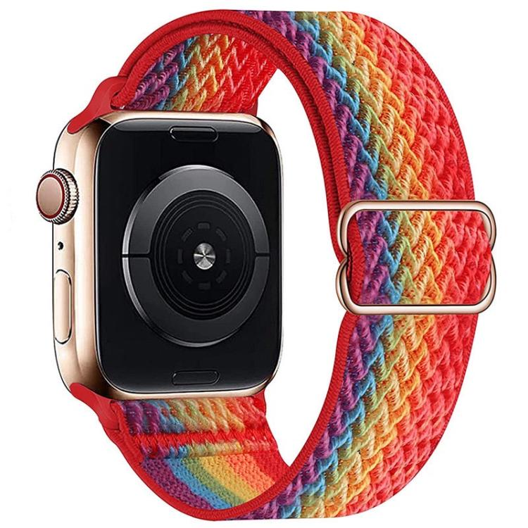 Kalebol Eight Buckle Wavy Braided Nylon Watch Band, For Apple Watch 42mm / 41mm / 40mm / 38mm