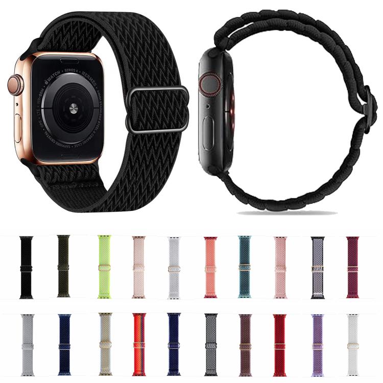 Kalebol Eight Buckle Wavy Braided Nylon Watch Band, For Apple Watch 42mm / 41mm / 40mm / 38mm