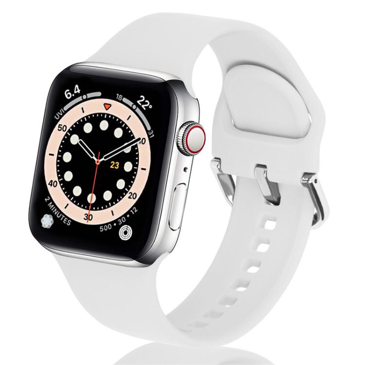 Kalebol Metal Pin Buckle Silicone Watch Band, For Apple Watch 46mm / 49mm / 45mm / 44mm