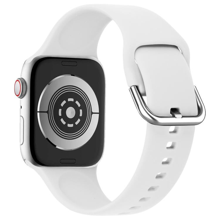 Kalebol Metal Pin Buckle Silicone Watch Band, For Apple Watch 46mm / 49mm / 45mm / 44mm