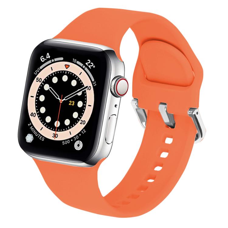 Kalebol Metal Pin Buckle Silicone Watch Band, For Apple Watch 46mm / 49mm / 45mm / 44mm