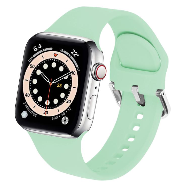 Kalebol Metal Pin Buckle Silicone Watch Band, For Apple Watch 46mm / 49mm / 45mm / 44mm