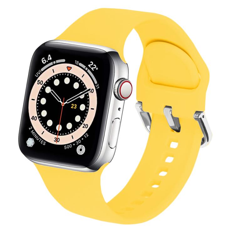 Kalebol Metal Pin Buckle Silicone Watch Band, For Apple Watch 46mm / 49mm / 45mm / 44mm