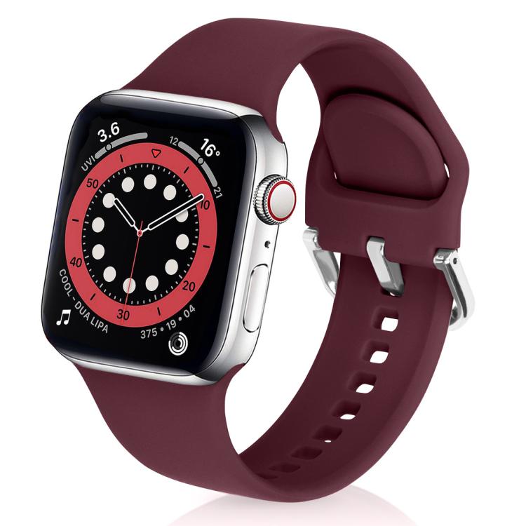 Kalebol Metal Pin Buckle Silicone Watch Band, For Apple Watch 46mm / 49mm / 45mm / 44mm