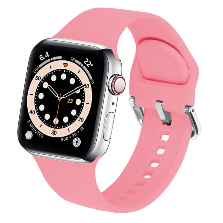 Kalebol Metal Pin Buckle Silicone Watch Band, For Apple Watch 46mm / 49mm / 45mm / 44mm
