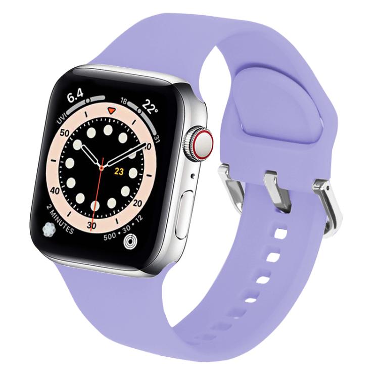 Kalebol Metal Pin Buckle Silicone Watch Band, For Apple Watch 46mm / 49mm / 45mm / 44mm