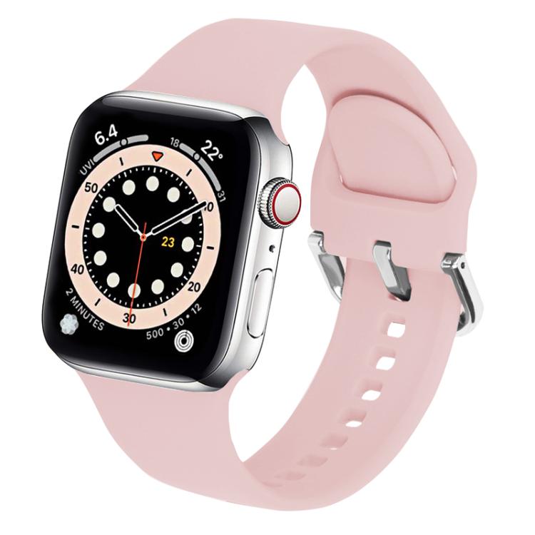 Kalebol Metal Pin Buckle Silicone Watch Band, For Apple Watch 46mm / 49mm / 45mm / 44mm