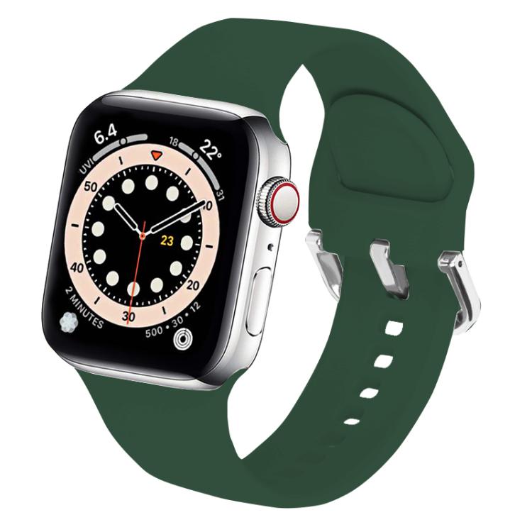 Kalebol Metal Pin Buckle Silicone Watch Band, For Apple Watch 46mm / 49mm / 45mm / 44mm