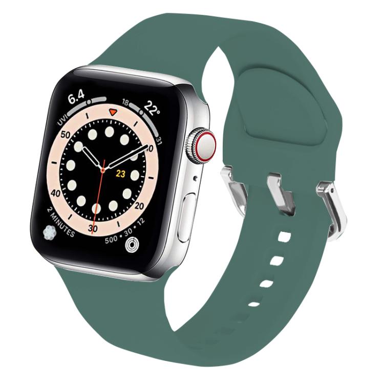 Kalebol Metal Pin Buckle Silicone Watch Band, For Apple Watch 46mm / 49mm / 45mm / 44mm