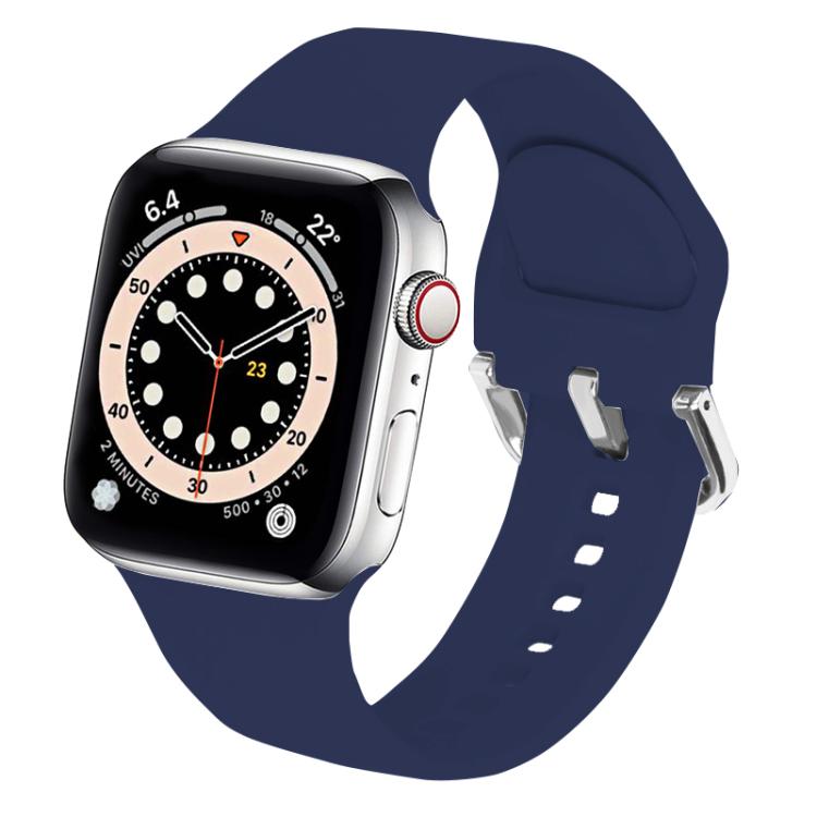 Kalebol Metal Pin Buckle Silicone Watch Band, For Apple Watch 46mm / 49mm / 45mm / 44mm