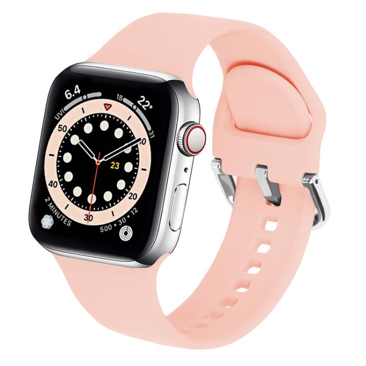 Kalebol Metal Pin Buckle Silicone Watch Band, For Apple Watch 42mm / 41mm / 40mm / 38mm