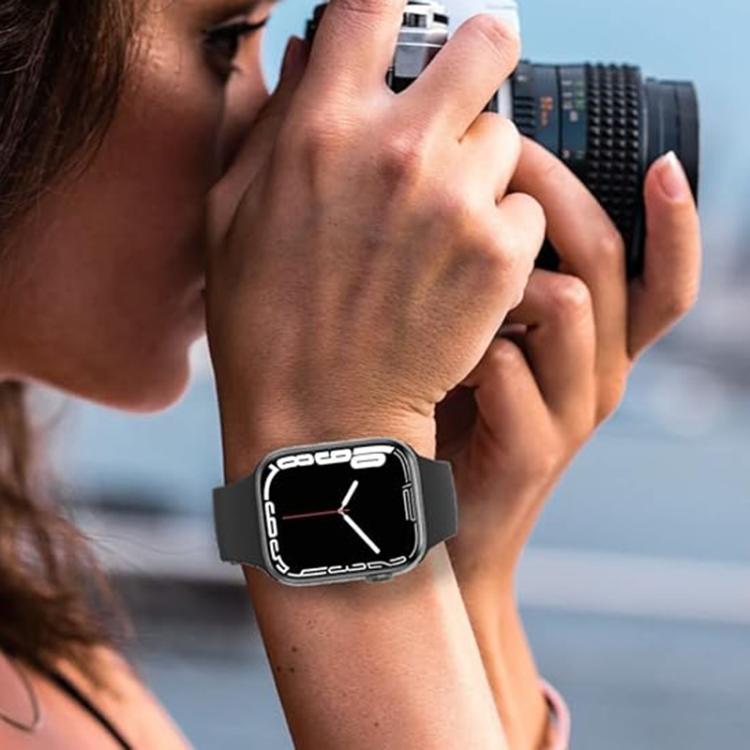 Kalebol Metal Pin Buckle Silicone Watch Band, For Apple Watch 46mm / 49mm / 45mm / 44mm