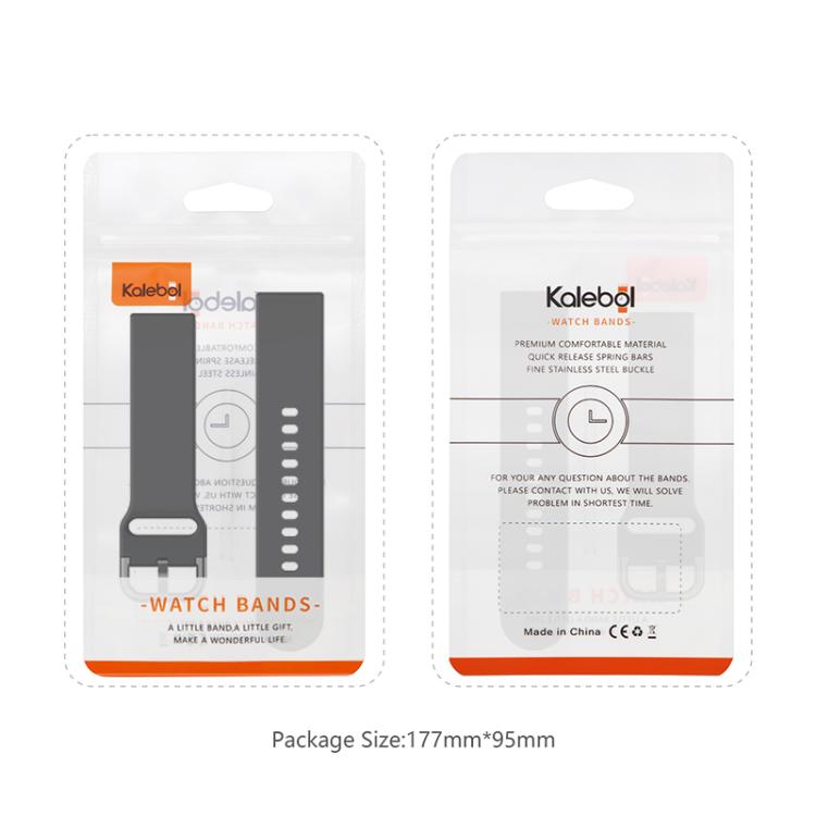 Kalebol Metal Pin Buckle Silicone Watch Band, For Apple Watch 46mm / 49mm / 45mm / 44mm
