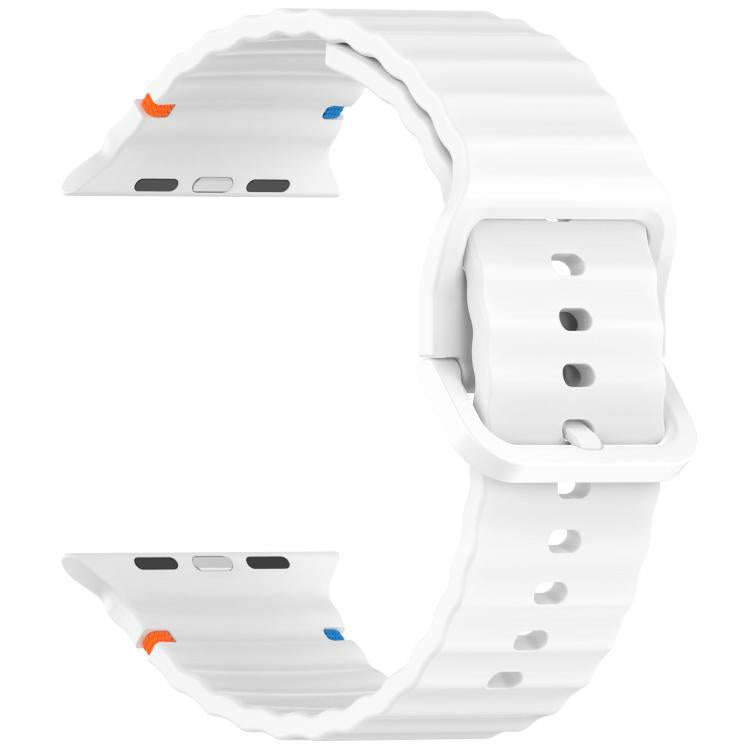 Kalebol Wavy Grain Stitched Silicone Watch Band, For Apple Watch 46mm / 49mm / 45mm / 44mm, For Apple Watch 42mm / 41mm / 40mm / 38mm