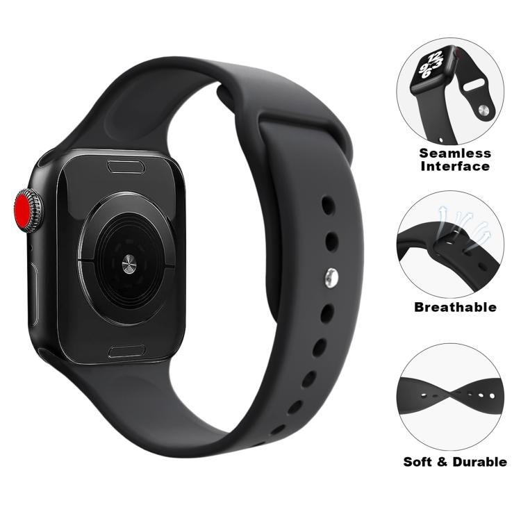 Kalebol Reverse Buckle Silicone Watch Band, For Apple Watch 42mm / 41mm / 40mm / 38mm