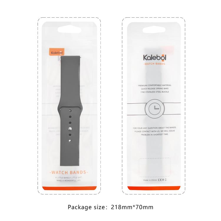 Kalebol Reverse Buckle Silicone Watch Band, For Apple Watch 46mm / 49mm / 45mm / 44mm