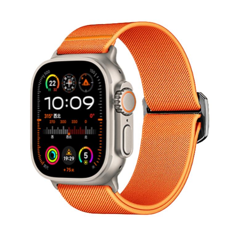 Kalebol Bull Bead Buckle Elastic Nylon Watch Band, For Apple Watch 46mm / 49mm / 45mm / 44mm, For Apple Watch 42mm / 41mm / 40mm / 38mm