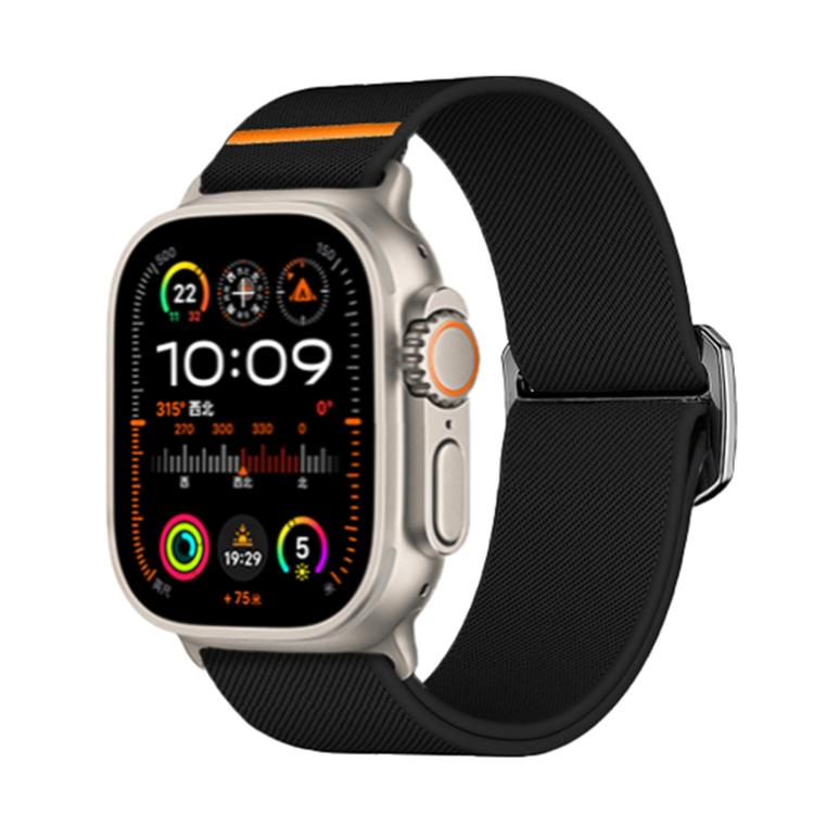 Kalebol Bull Bead Buckle Elastic Nylon Watch Band, For Apple Watch 46mm / 49mm / 45mm / 44mm, For Apple Watch 42mm / 41mm / 40mm / 38mm