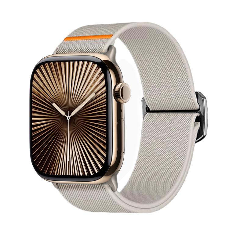 Kalebol Bull Bead Buckle Elastic Nylon Watch Band, For Apple Watch 46mm / 49mm / 45mm / 44mm, For Apple Watch 42mm / 41mm / 40mm / 38mm