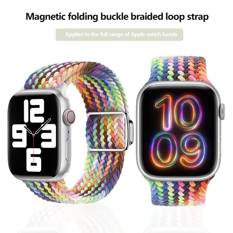 Kalebol Nylon Loop Magnetic Buckle Watch Band, For Apple Watch 46mm / 49mm / 45mm / 44mm