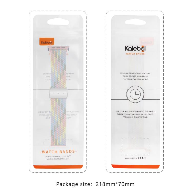 Kalebol Nylon Loop Magnetic Buckle Watch Band, For Apple Watch 46mm / 49mm / 45mm / 44mm
