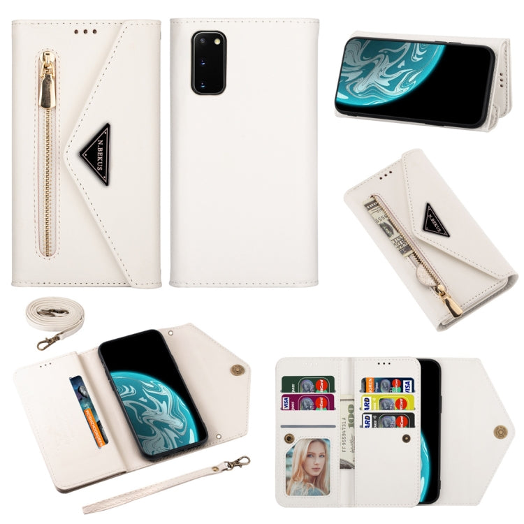 Skin Feel Zipper Horizontal Flip Leather Case with Holder & Card Slots & Photo Frame & Lanyard & Long Rope, For Samsung Galaxy Note20, For Samsung Galaxy Note20 Ultra, For Samsung Galaxy S20, For Samsung Galaxy S20+