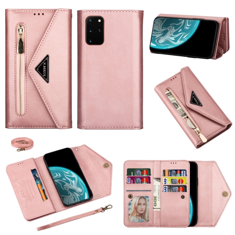 Skin Feel Zipper Horizontal Flip Leather Case with Holder & Card Slots & Photo Frame & Lanyard & Long Rope, For Samsung Galaxy Note20, For Samsung Galaxy Note20 Ultra, For Samsung Galaxy S20, For Samsung Galaxy S20+