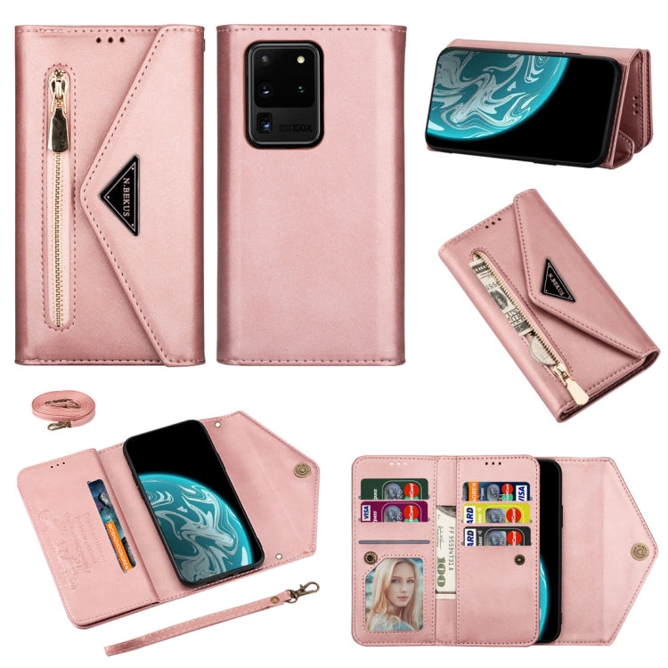 Skin Feel Zipper Horizontal Flip Leather Case with Holder & Card Slots & Photo Frame & Lanyard & Long Rope, For Samsung Galaxy S20 Ultra, For Samsung Galaxy Note10 Lite / A81 / M60s, For Samsung Galaxy S10 Lite / A91 / M80s, For Samsung Galaxy Note10