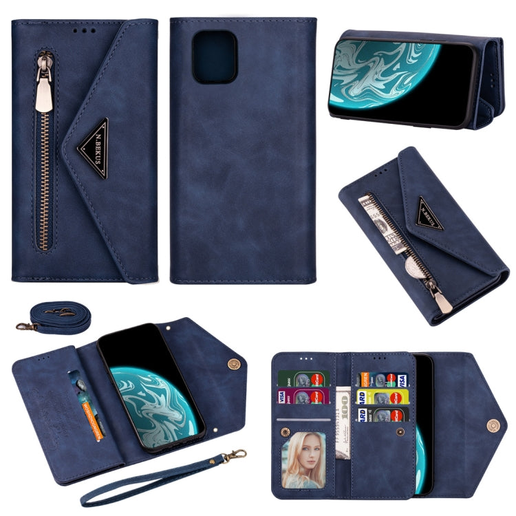 Skin Feel Zipper Horizontal Flip Leather Case with Holder & Card Slots & Photo Frame & Lanyard & Long Rope, For Samsung Galaxy S20 Ultra, For Samsung Galaxy Note10 Lite / A81 / M60s, For Samsung Galaxy S10 Lite / A91 / M80s, For Samsung Galaxy Note10