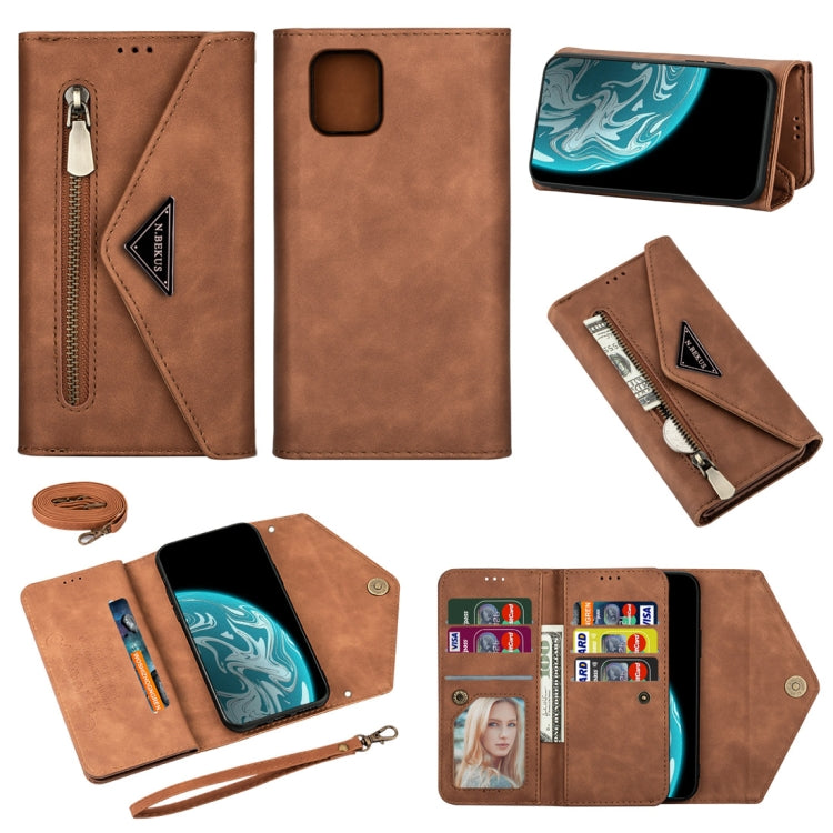 Skin Feel Zipper Horizontal Flip Leather Case with Holder & Card Slots & Photo Frame & Lanyard & Long Rope, For Samsung Galaxy S20 Ultra, For Samsung Galaxy Note10 Lite / A81 / M60s, For Samsung Galaxy S10 Lite / A91 / M80s, For Samsung Galaxy Note10