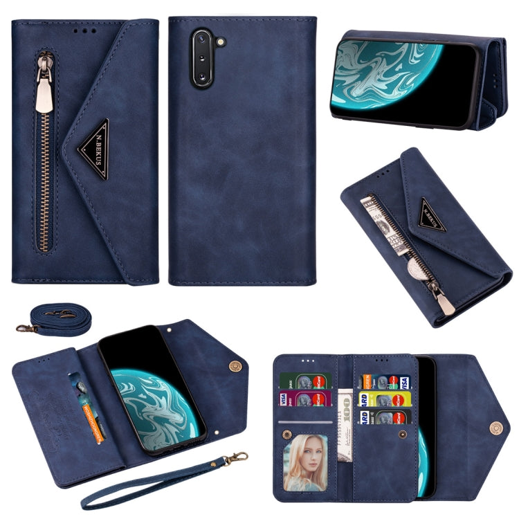 Skin Feel Zipper Horizontal Flip Leather Case with Holder & Card Slots & Photo Frame & Lanyard & Long Rope, For Samsung Galaxy S20 Ultra, For Samsung Galaxy Note10 Lite / A81 / M60s, For Samsung Galaxy S10 Lite / A91 / M80s, For Samsung Galaxy Note10