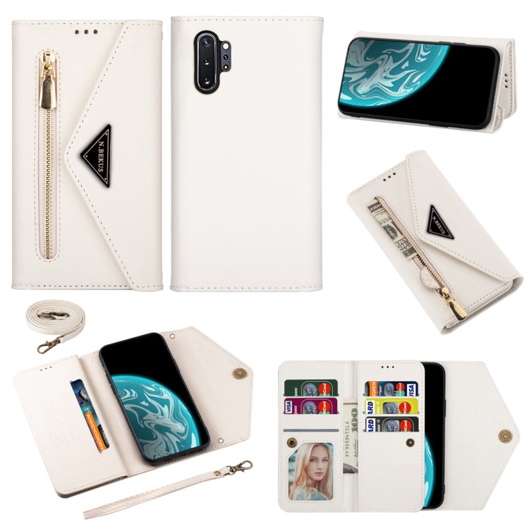 Skin Feel Zipper Horizontal Flip Leather Case with Holder & Card Slots & Photo Frame & Lanyard & Long Rope, For Samsung Galaxy Note10+, For Samsung Galaxy S10, For Samsung Galaxy S10+, For Samsung Galaxy S10e