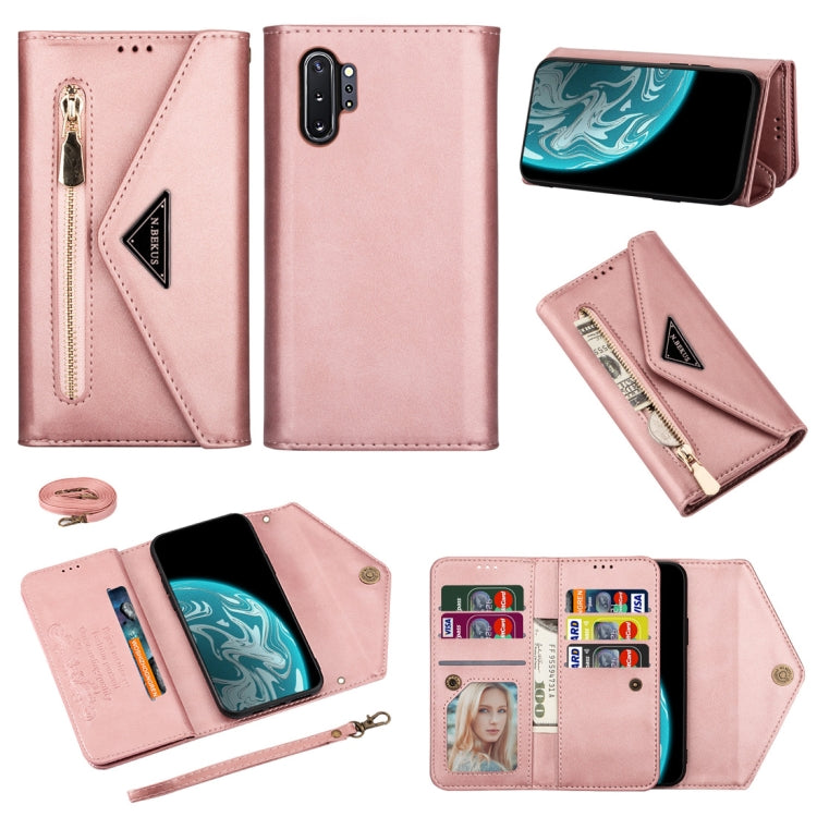 Skin Feel Zipper Horizontal Flip Leather Case with Holder & Card Slots & Photo Frame & Lanyard & Long Rope, For Samsung Galaxy Note10+, For Samsung Galaxy S10, For Samsung Galaxy S10+, For Samsung Galaxy S10e