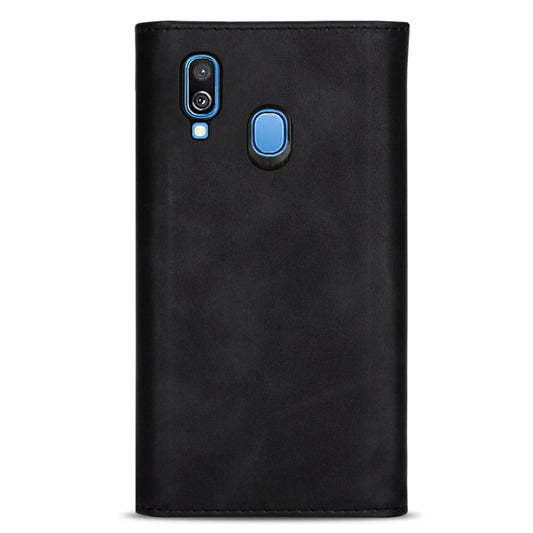 Galaxy A70 case open showing interior card slot organization and photo frame