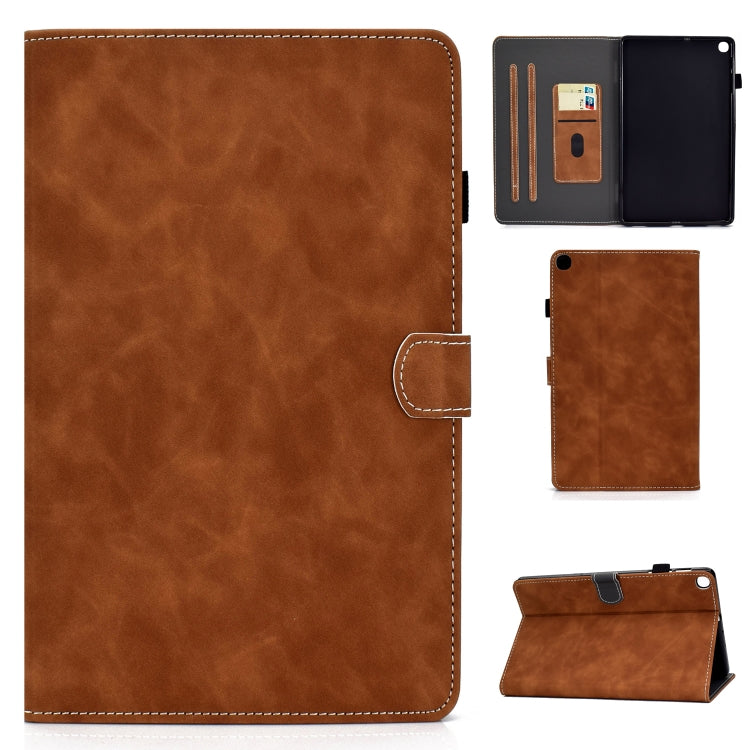 Cowhide Texture Horizontal Flip Leather Case with Holder & Card Slots, For Samsung Galaxy Tab A7 10.4 2020 T500