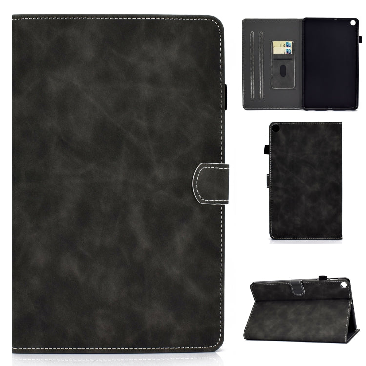 Cowhide Texture Horizontal Flip Leather Case with Holder & Card Slots, For Samsung Galaxy Tab A7 10.4 2020 T500